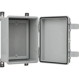 Main product image for Outdoor Utility Box 8.7"x6.7"x4.3" (170x220x110mm) with Mounting Plate and Wall Brackets320-4004